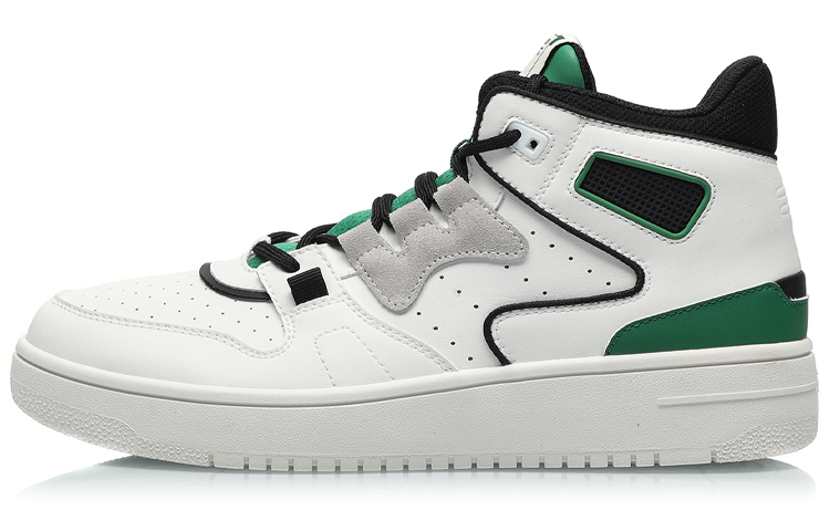 Li Ning Advance 2020 Vintage Basketball Shoes Men’s Mid Top White Green