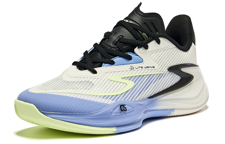Erke Qian Xun V2 Cushioning, Wear Resistant Mid top Basketball Shoes Men’s Hydrangea Colorway