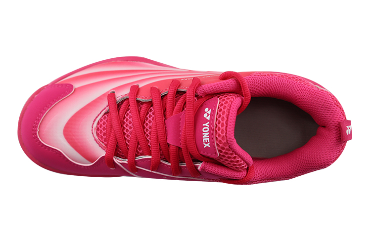 YONEX Cushioning Slip Resistant Breathable Moisture Wicking Coverage Low top Badminton Shoes Unisex Peach Red