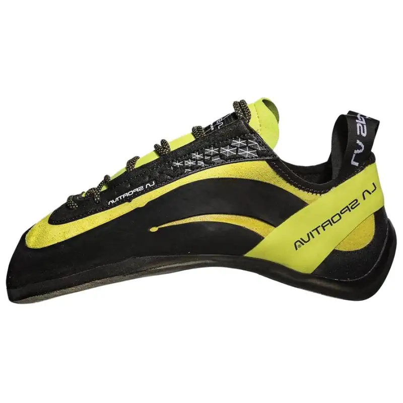 LA SPORTIVA Leather Comfortable Abrasion Resistant Abrasion Resistant Low top Rock Climbing Shoes Unisex Black