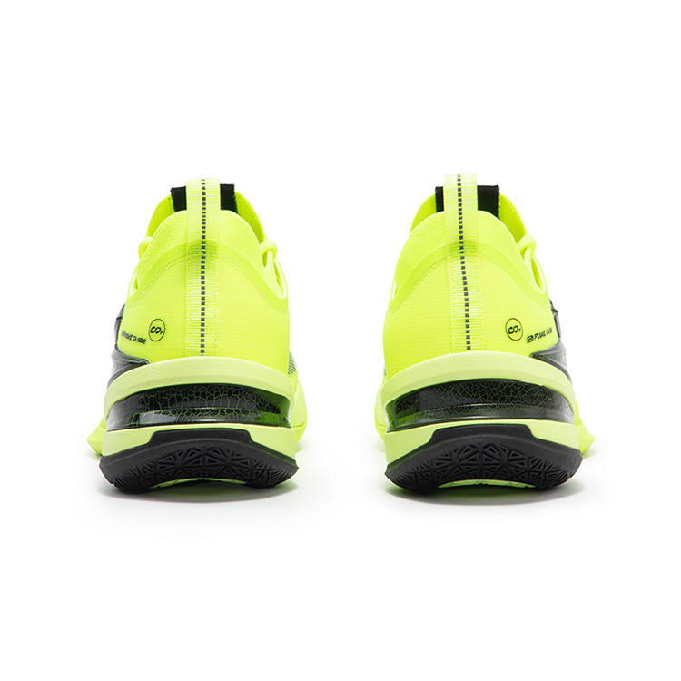 361° BIG3 5.0 Pro Basketball Shoes Men’s Low Top Neon Solar Yellow/Obsidian Black
