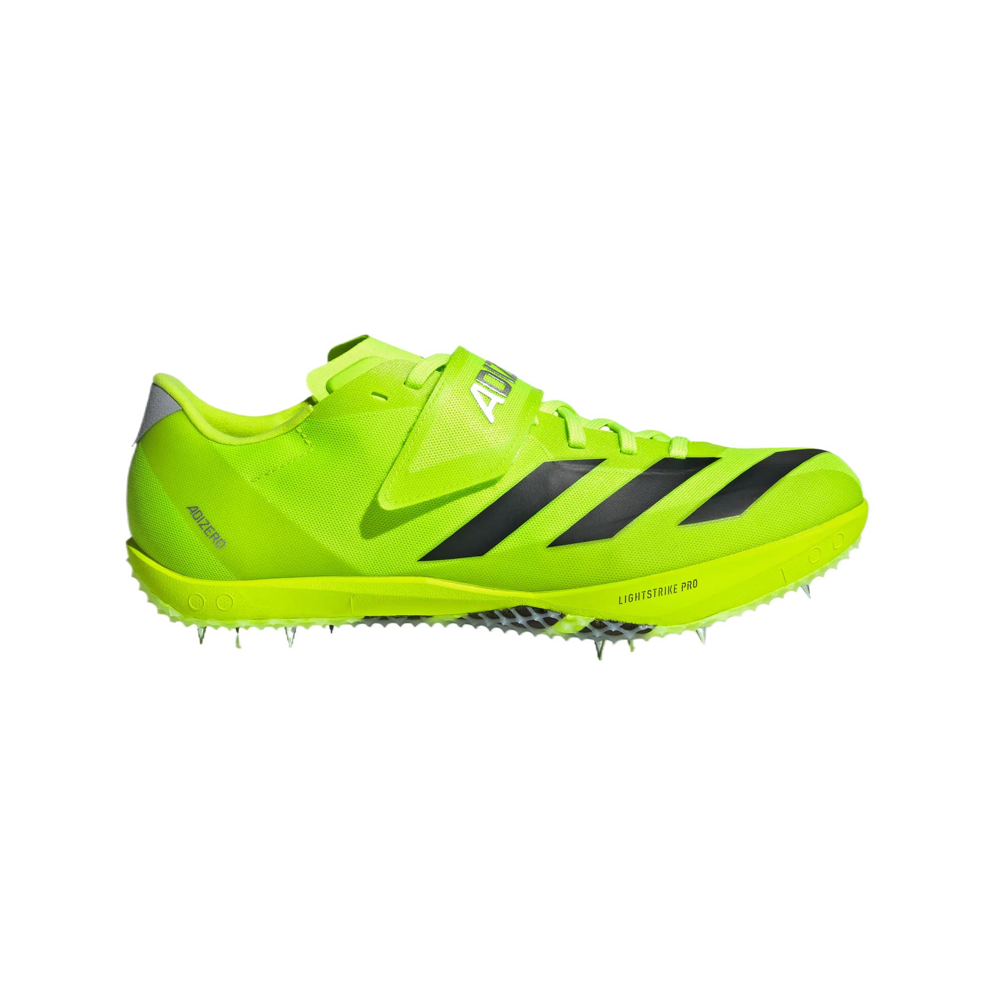 Adidas Adizero Hj Track And Field Lucid Lemon Core Black Silver Metallic