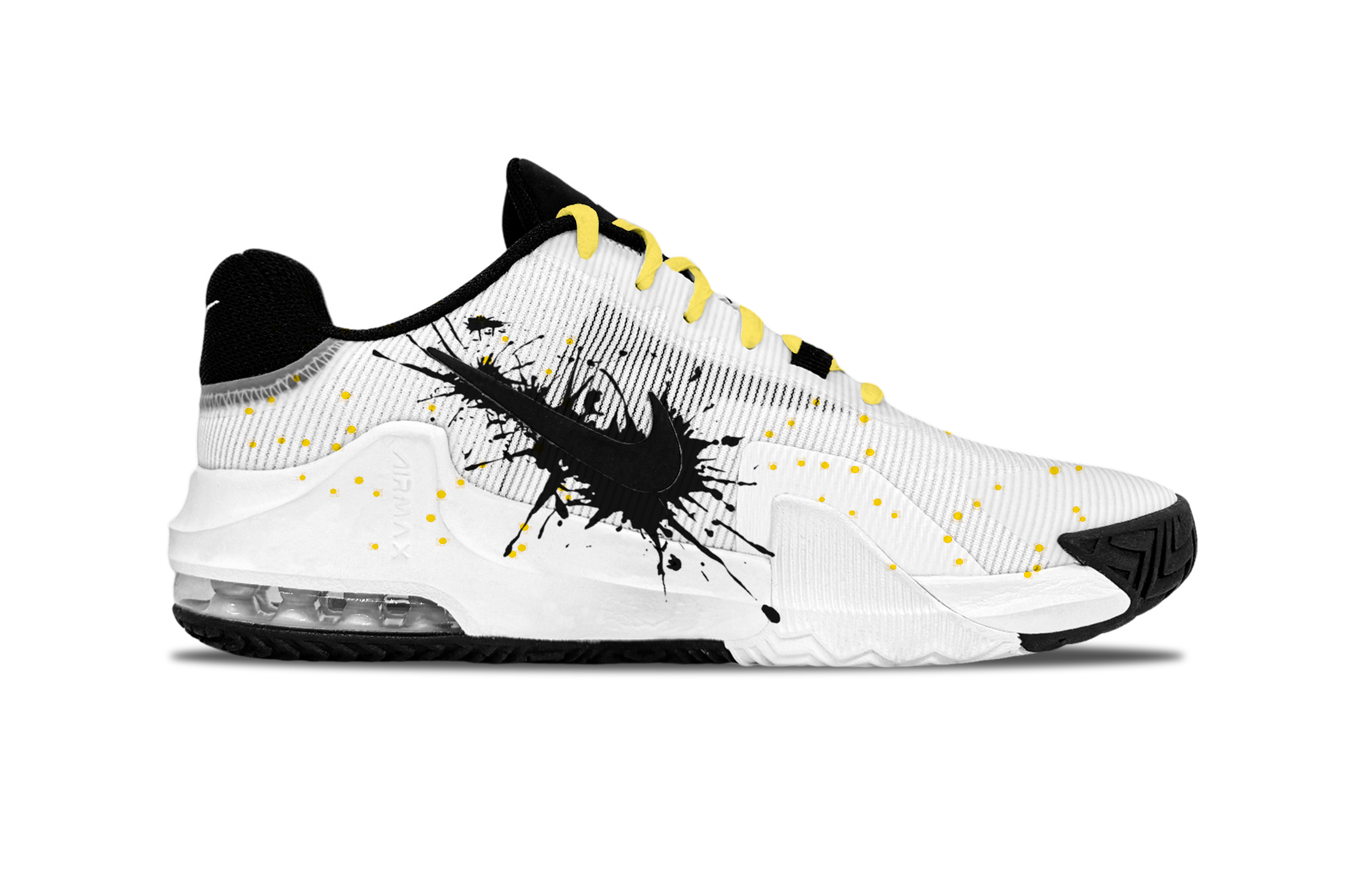 Nike Air Max Impact 4 Fireworks Venom Slip Resistant Slip Resistant Low top Basketball Shoes Men’s Bright Yellow