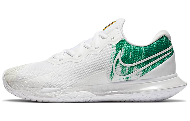Женские кроссовки Nike Air Zoom Vapor Cage 4 HC (бело-зеленые) — фото 1