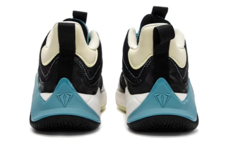 QIAODAN Comfortable Slip Resistant Abrasion Resistant Low top Basketball Shoes Men’s Black