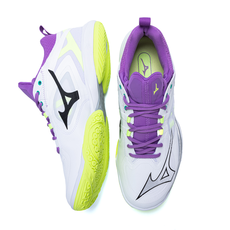 Wave Claw Neo Mizuno 3 Wide ‘White Neo Lime Lavender’