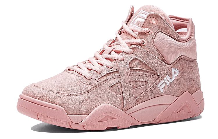 FILA Cage Synthetic Leather Cushioning Abrasion Resistant Coverage Mid top Vintage Basketball Shoes Women’s