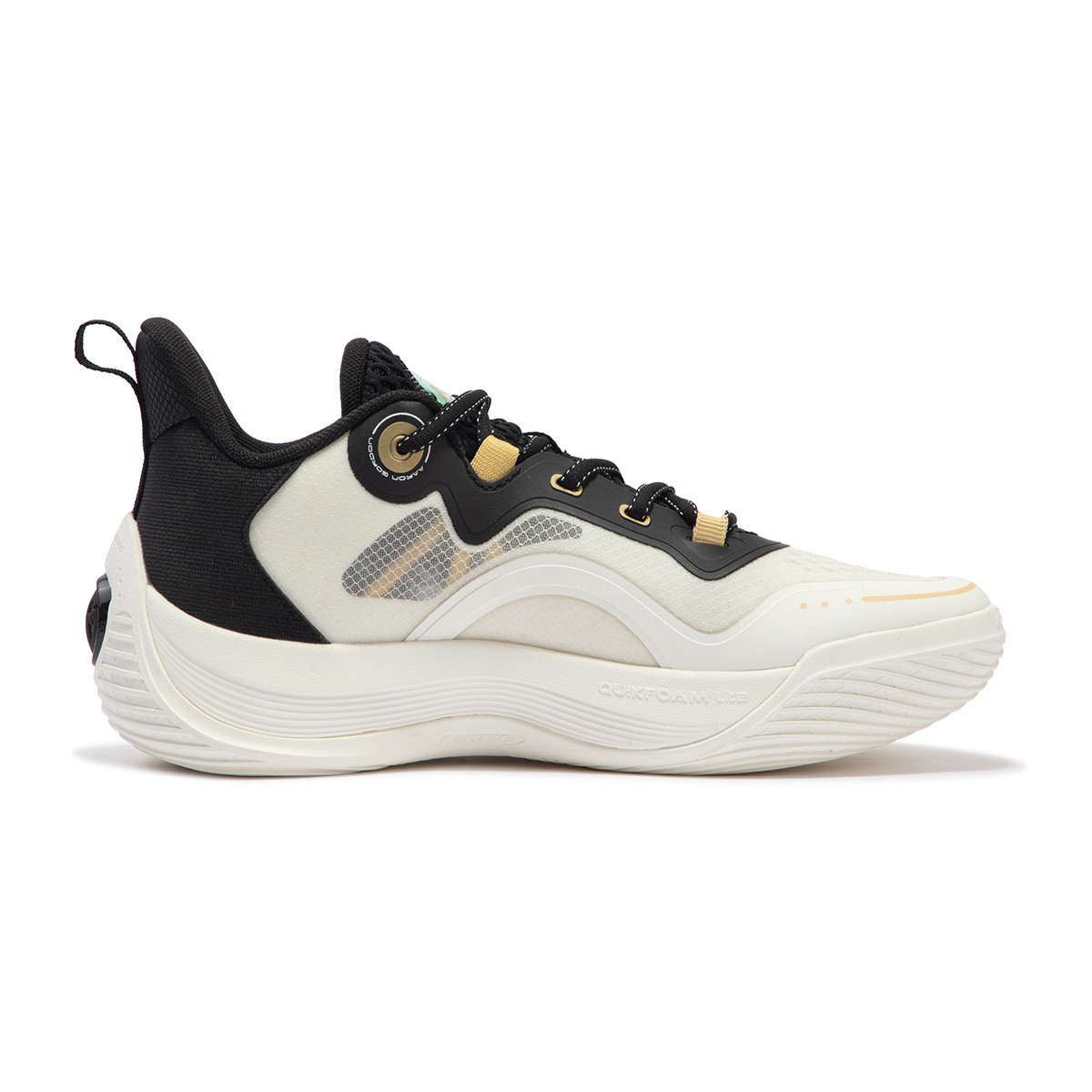 361° Cushioning Abrasion Resistant Rebound Low top Basketball Shoes Men’s White Black