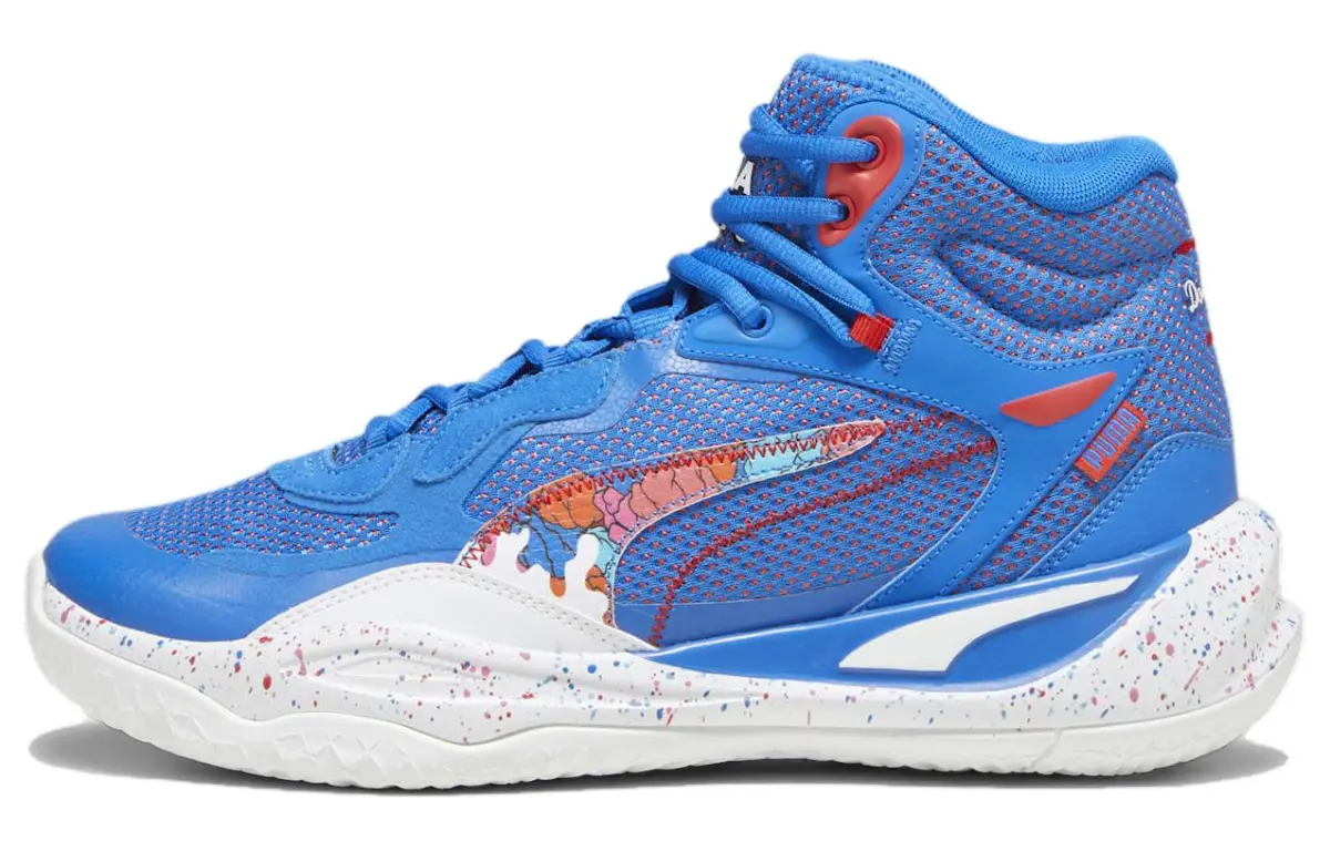 PUMA Playmaker Pro Mid Dylan 'Bluemazing Red'