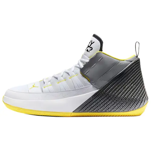 Jordan Why Not Zer0.1 Westbrook Comfortable Mid-top Basketball Shoes Men's White Gray