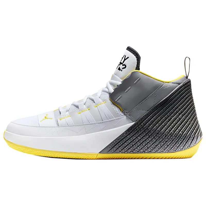 Jordan Why Not Zer0.1 Russell Westbrook Comfortable Mid top Basketball Shoes Men's White Gray