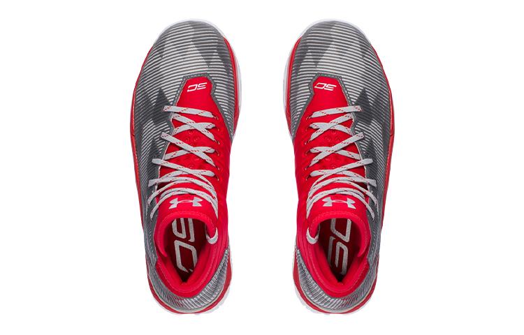 Мужские кроссовки Under Armour Under Armour Curry 2.5 (красно-серые) — Красный / серый — фото 3