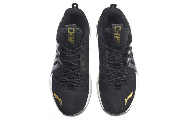 2018-2019 Season CBA Champion Shoes Glory Edition — Black/Gold | LINING Sonic VII LOW Sneakers