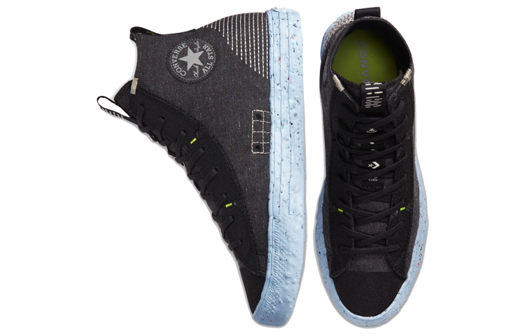 Кеды Converse Chuck Taylor All Star Chuck Crater Space Hippie (черные) — Чёрный — фото 4