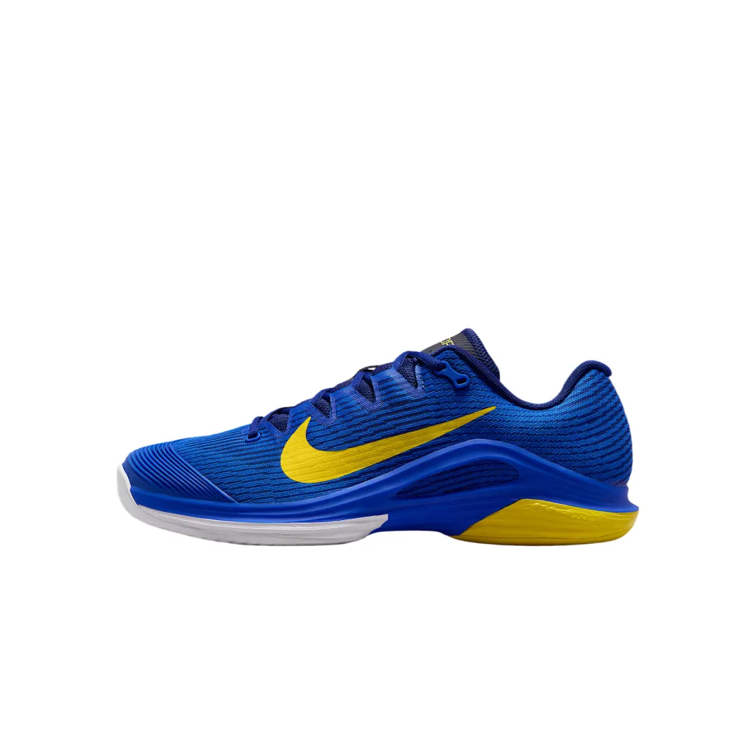 Nike Vapor 12 Fabric Abrasion Resistant Breathable Low top Tennis Shoes Men's Blue Yellow