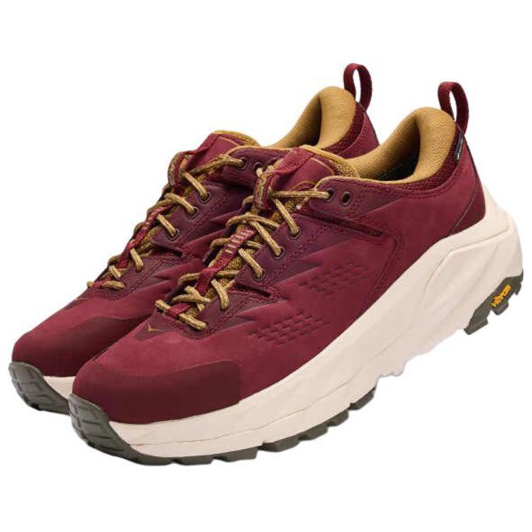 HOKA ONE ONE Kaha Wear resistant And Lightweight Low top Hiking Shoes Unisex Red