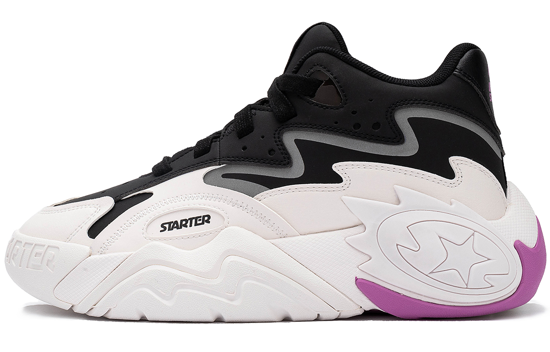 STARTER Sound Wave Collection VOL Cushioning Slip Resistant Cushioning Slip Resistant Mid top Vintage Basketball Shoes