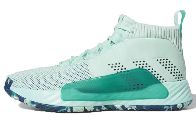 Adidas D Lillard 5 Slip Resistant Abrasion Resistant Slip Resistant Abrasion Resistant High top Basketball Shoes Men's
