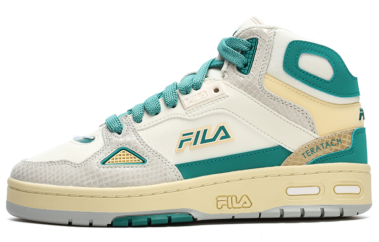 FILA FUSION Teratach Textile, Synthetic Leather Versatile Abrasion Resistant Mid top Vintage Basketball Shoes Women’s
