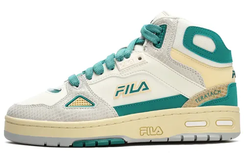FILA FUSION Teratach Textile, Synthetic Leather Versatile Abrasion Resistant Mid top Vintage Basketball Shoes Women's