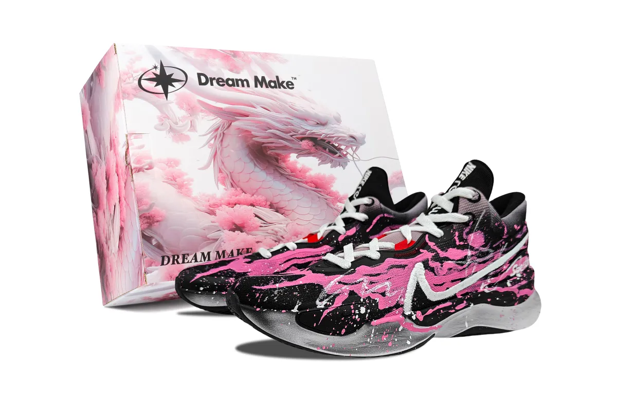 Nike Renew Elevate 3 E Dong BOX Cushioning Support Low top Basketball Shoes Unisex Pink Black