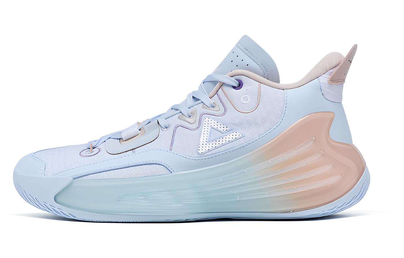 PEAK Shadowhunting Lux Cushioning Slip Resistant Abrasion Resistant Mid top Basketball Shoes Men’s Blue