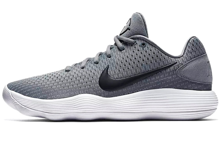 Мужские кроссовки Nike Hyperdunk 2017 Low (серо-черные)