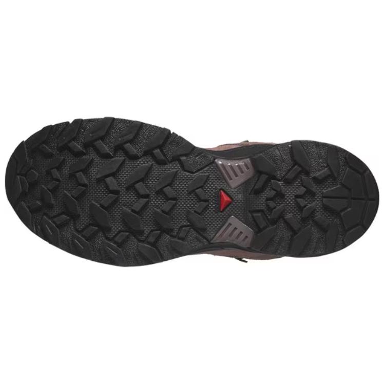SALOMON X ULTRA 360 Slip Resistant Abrasion Resistant Mid top Mountaineering Shoes Women’s Gray Brown