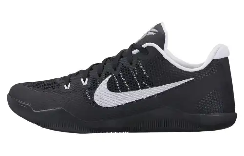 Nike Kobe 11 Team Bank Black Kobe, practical and comfortable, non-slip and lightweight, low-top basketball shoes, same style for men and women, black and white