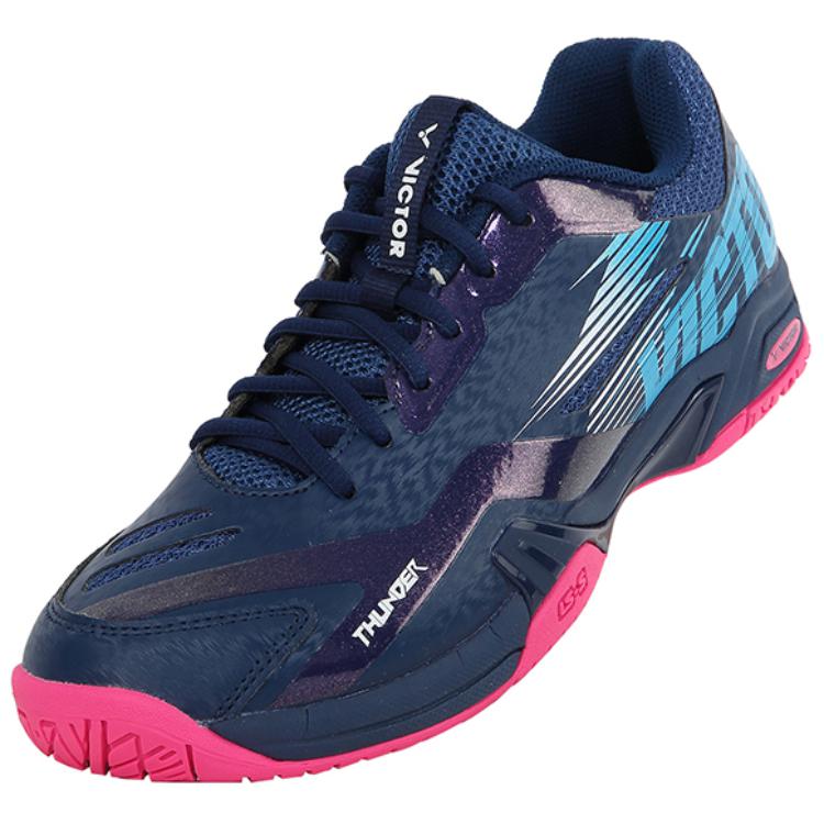 VICTOR Mesh, Synthetic Leather Slip Resistant And Breathable Slip Resistant And Breathable Low top Badminton Shoes