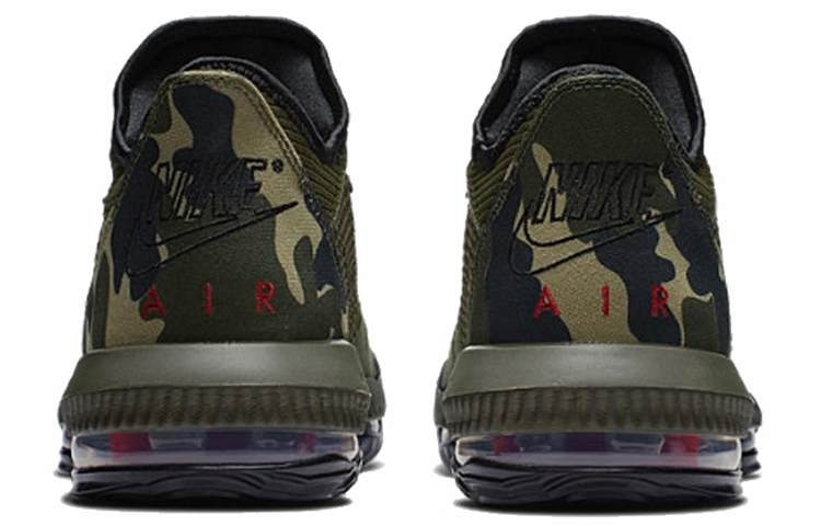 Мужские кроссовки Nike Lebron 16 Low Camo OG (оливковые) — 橄榄绿 — фото 3
