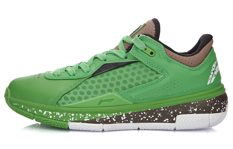 LiNing Wade's Way 808 1.0 Professional Game Low-top Basketball Shoes Men's and Women's Same Style Green and Black