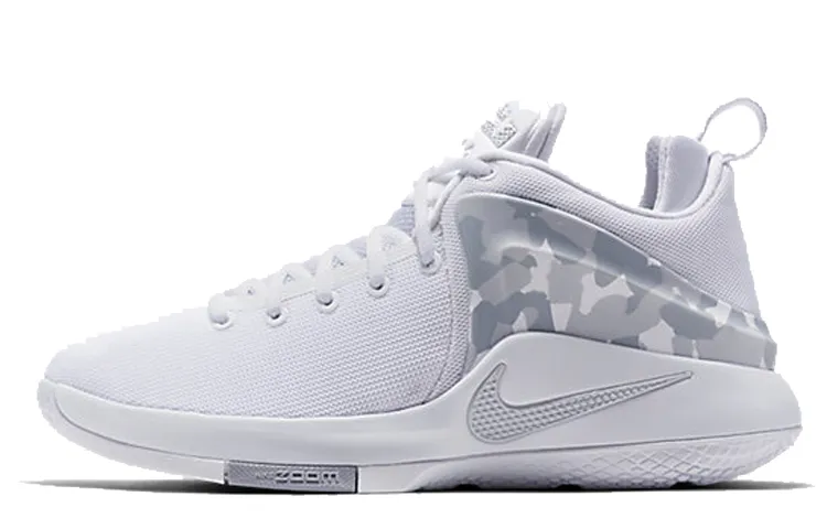 Nike Zoom Witness LBJ Slip Resistant And Breathable Low top Performance Basketball Shoes Men's Wolf Gray
