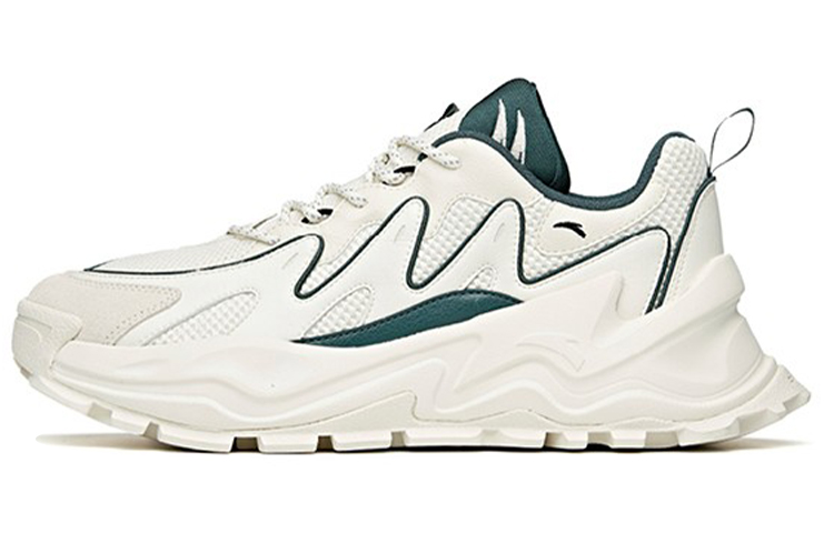 Anta Hot Textile, Synthetic Leather Cushioning Slip Resistant Abrasion Resistant Breathable Low top Chunky Sneakers