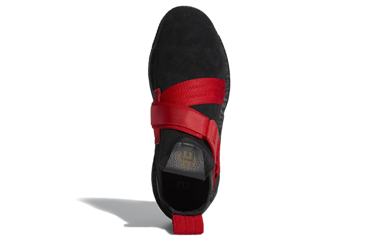 Мужские кроссовки adidas Harden LS2 (черно-красные) — Чёрный / красный — фото 4