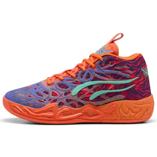 PUMA MB.04 Slip Resistant Abrasion Resistant Mid top Basketball Shoes Unisex Purple Orange Pink Green