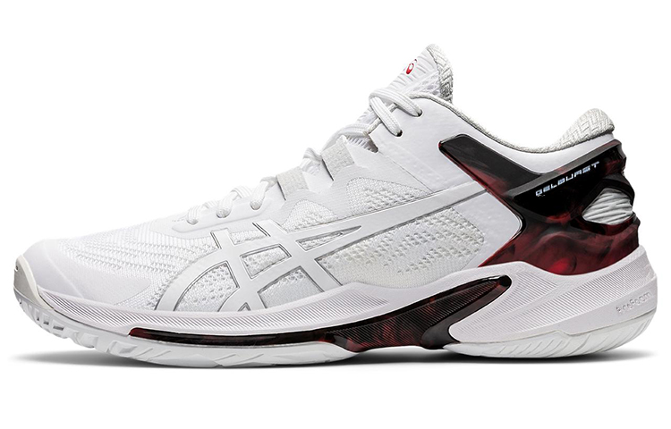 Asics Gel-Burst 25 simple and comfortable low-top basketball shoes men's white and red