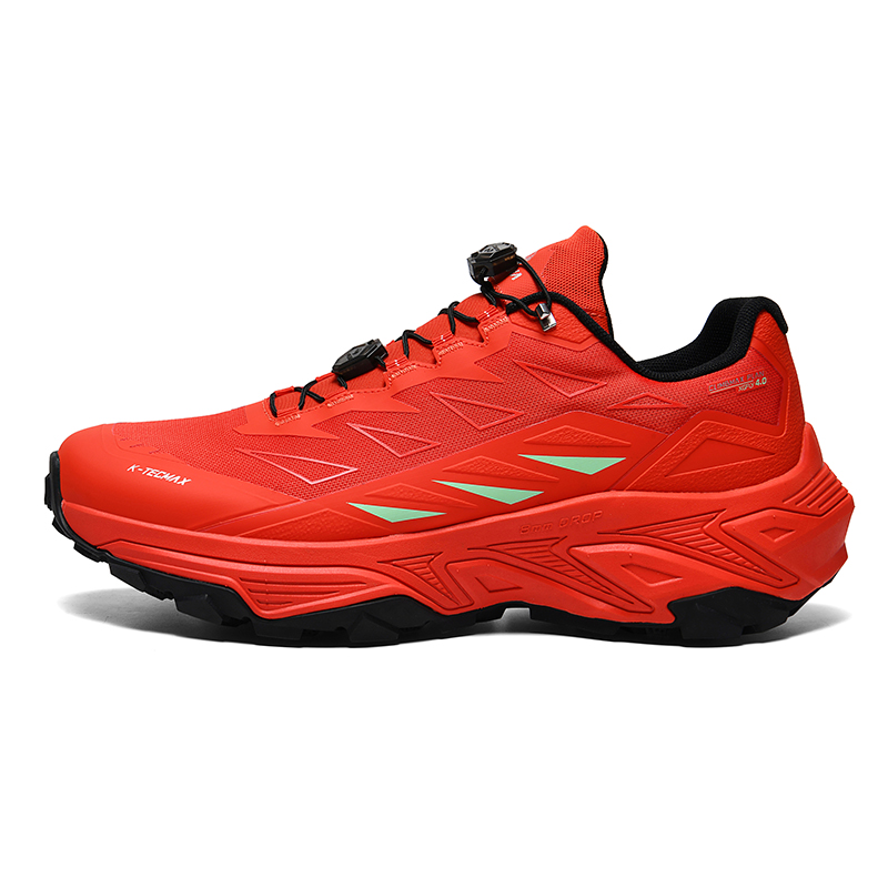 GLUNA Trail Running Shoes Unisex Fiery Red