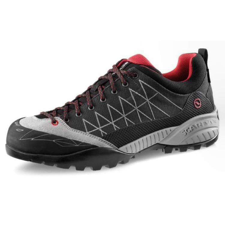 SCARPA Zen Lite GTX Cushioning, Wear Resistant Low top Hiking Shoes Unisex Black Red