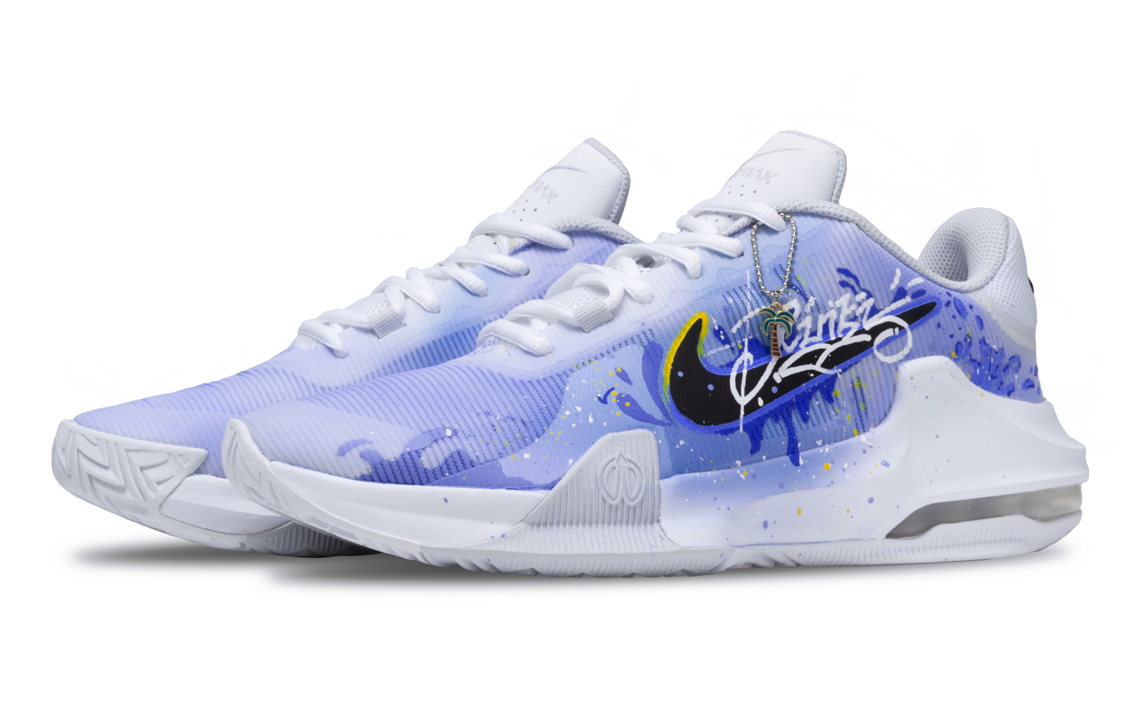 Nike Air Max Impact 4 Purple Oasis, Photonic Power Fabric Slip Resistant Abrasion Resistant Low top Basketball Shoes