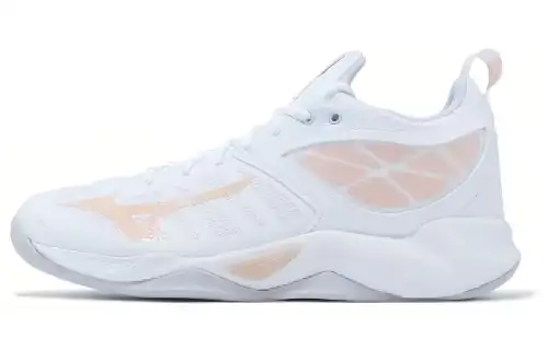 Mizuno Women's Wave Dimension 'White Peach Parfait'