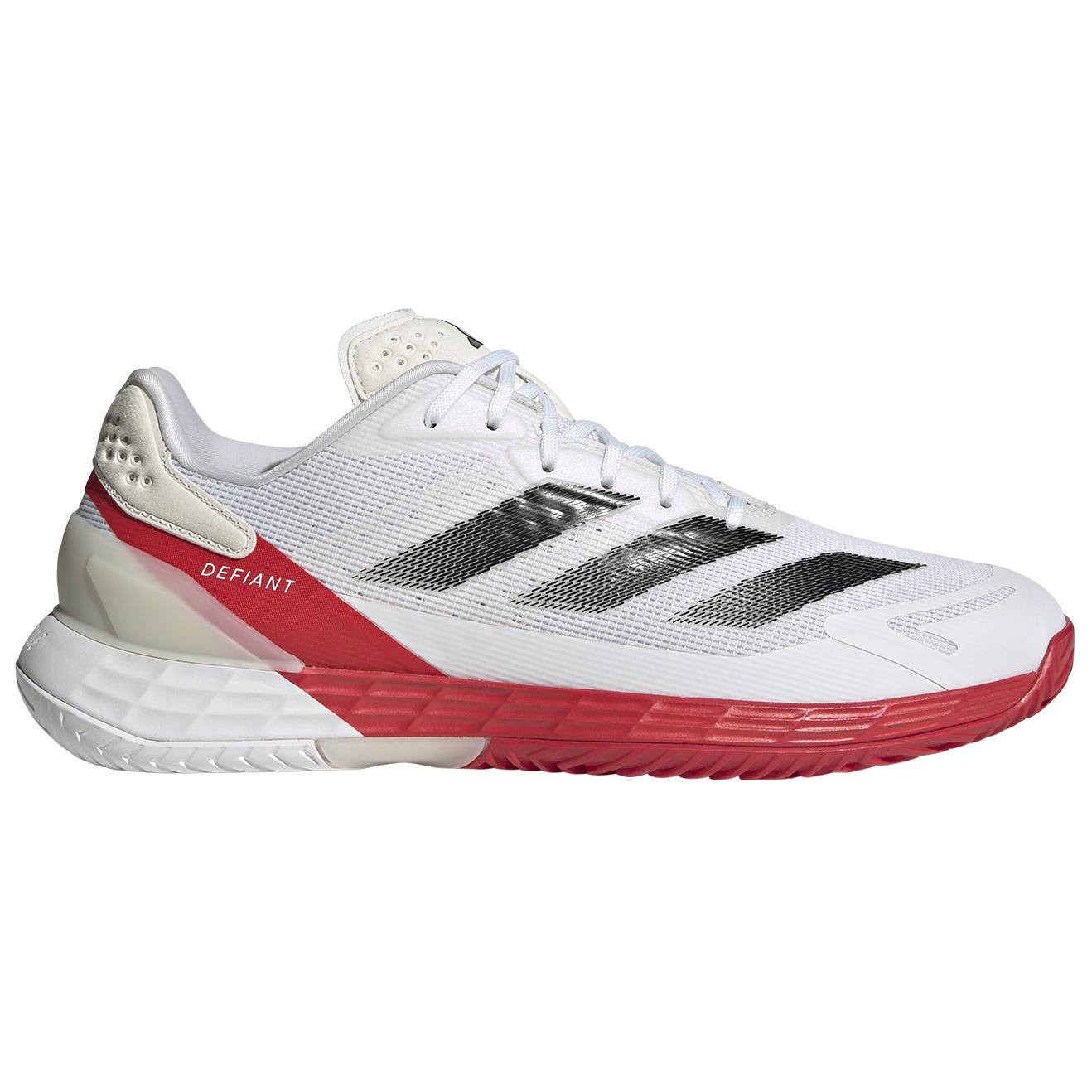 Adidas DEFIANT SPEED 2 Slip Resistant Abrasion Resistant Low top Tennis Shoes Men’s White Black Red