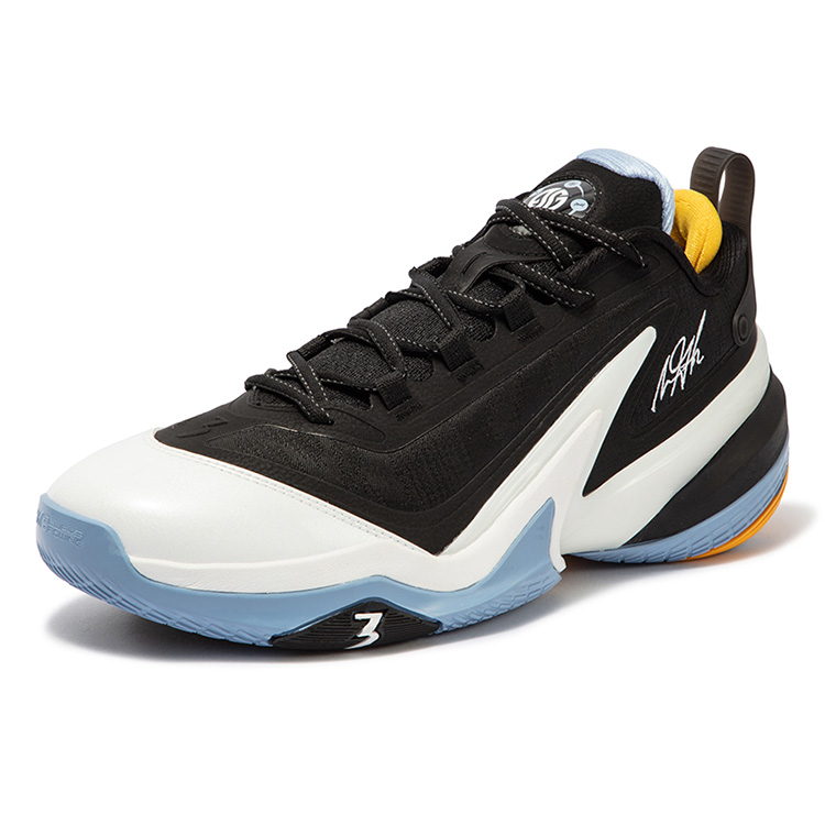 361° AG 5 Cushioning Slip Resistant Abrasion Resistant Low top Basketball Shoes Men’s Black White