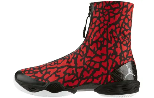 Jordan Air Jordan 28 Red Elephant High Top Practical Basketball Shoes Men's Red Explosion