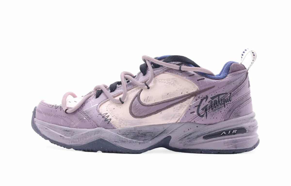 Nike Air Monarch 4 Cyan Purple Body Low top Chunky Sneakers Unisex