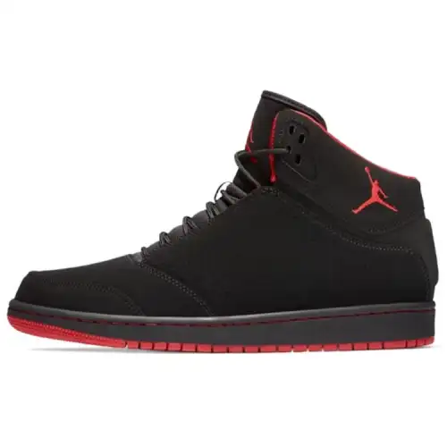 Jordan Air Jordan 1 Abrasion Resistant Mid top Vintage Basketball Shoes Men's Black