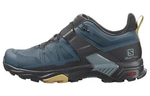 SALOMON X Ultra 4 Mountaineering & Hiking Shoes Men's Low Top Black/Blue