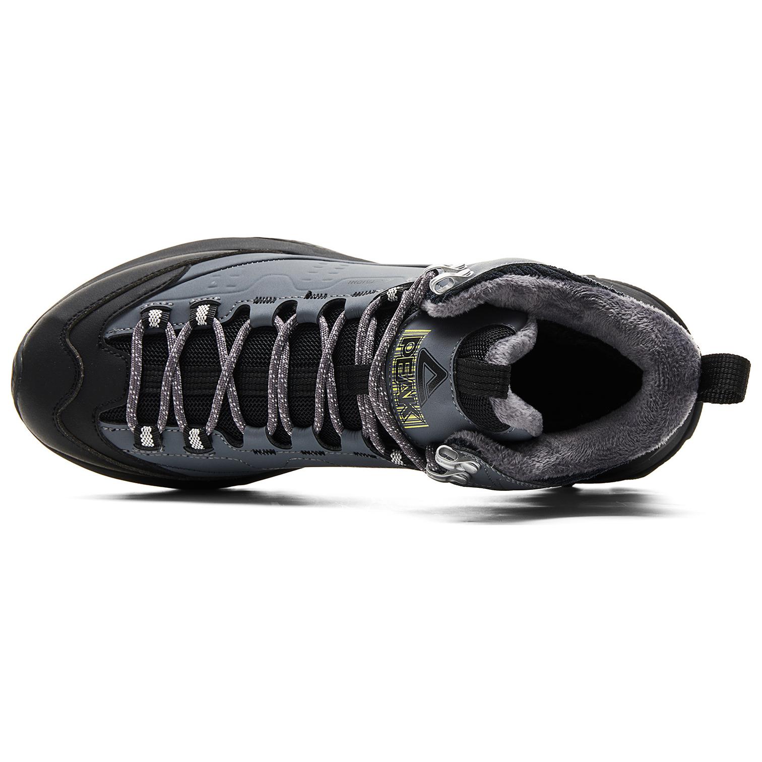PEAK Cushioning Abrasion Resistant Rebound High top Mountaineering Shoes Men’s Gray