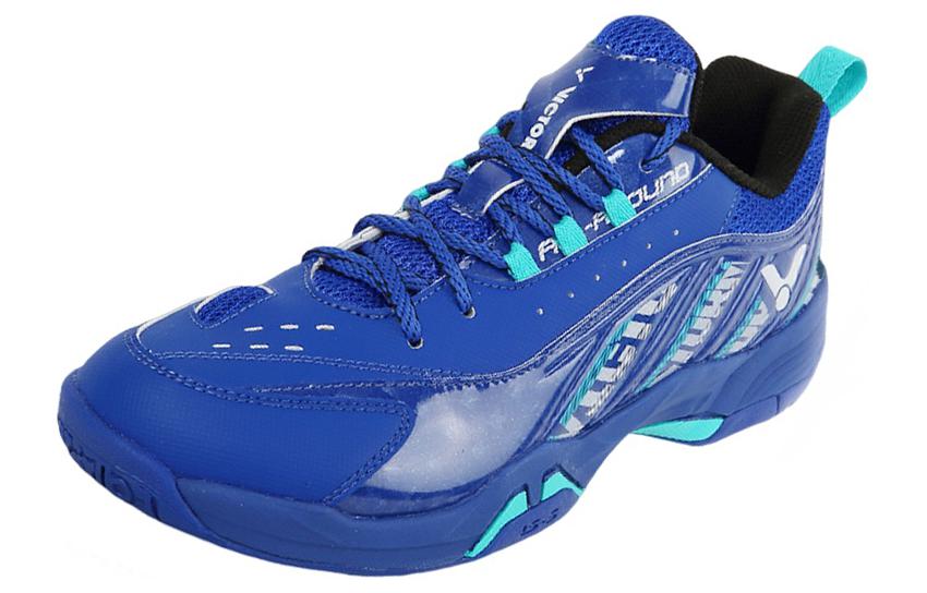VICTOR Cushioning Slip Resistant Low top Badminton Shoes Unisex Blue