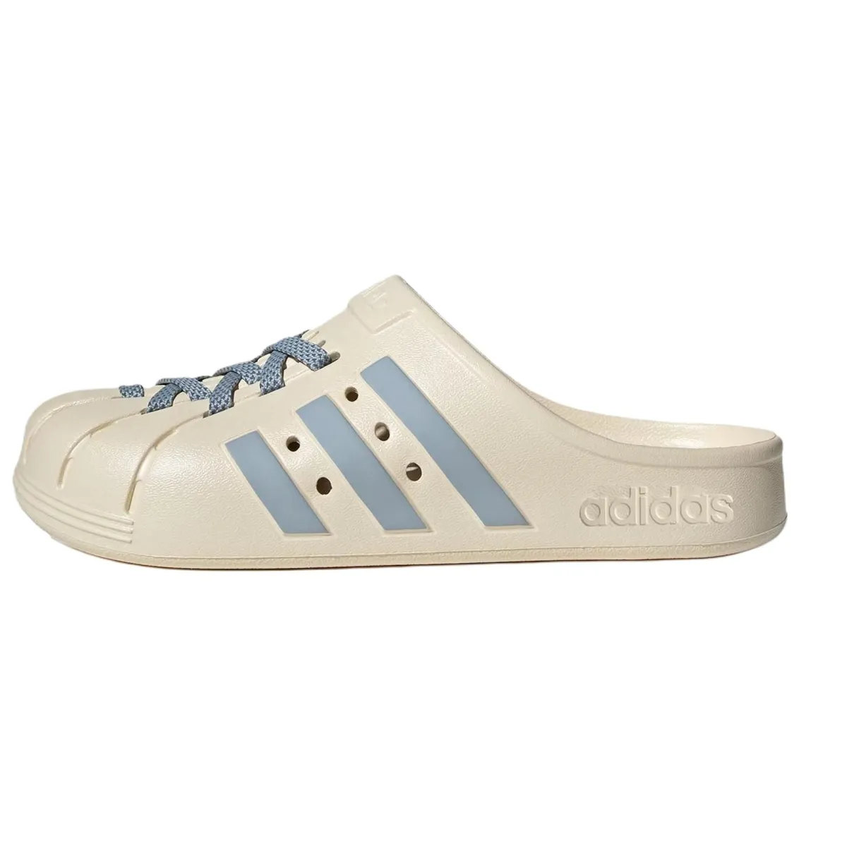 Adidas ADILETTE CLOGS EVA Clogs Unisex Beige White Blue